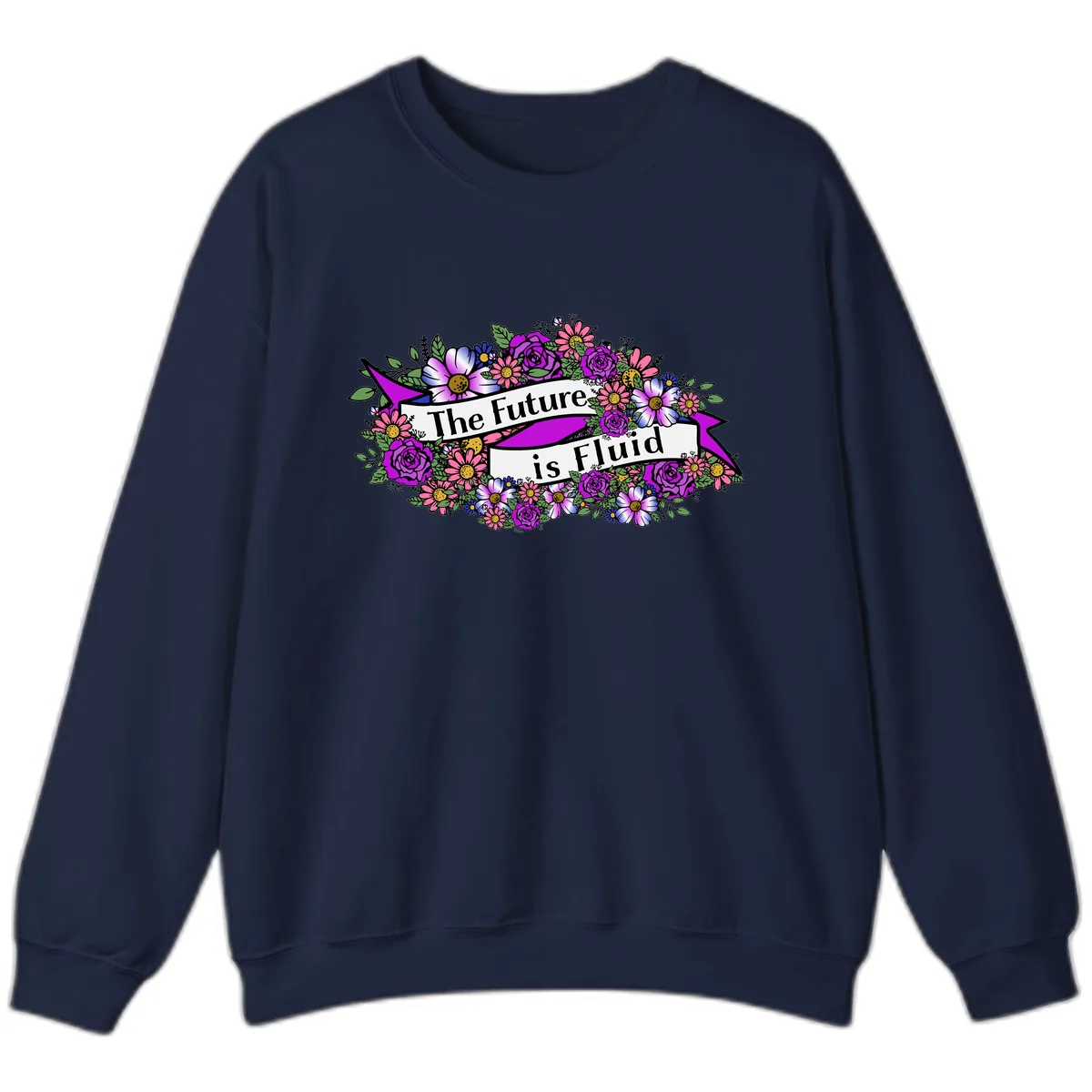 The Future Is Fluid Sweatshirt in Navy