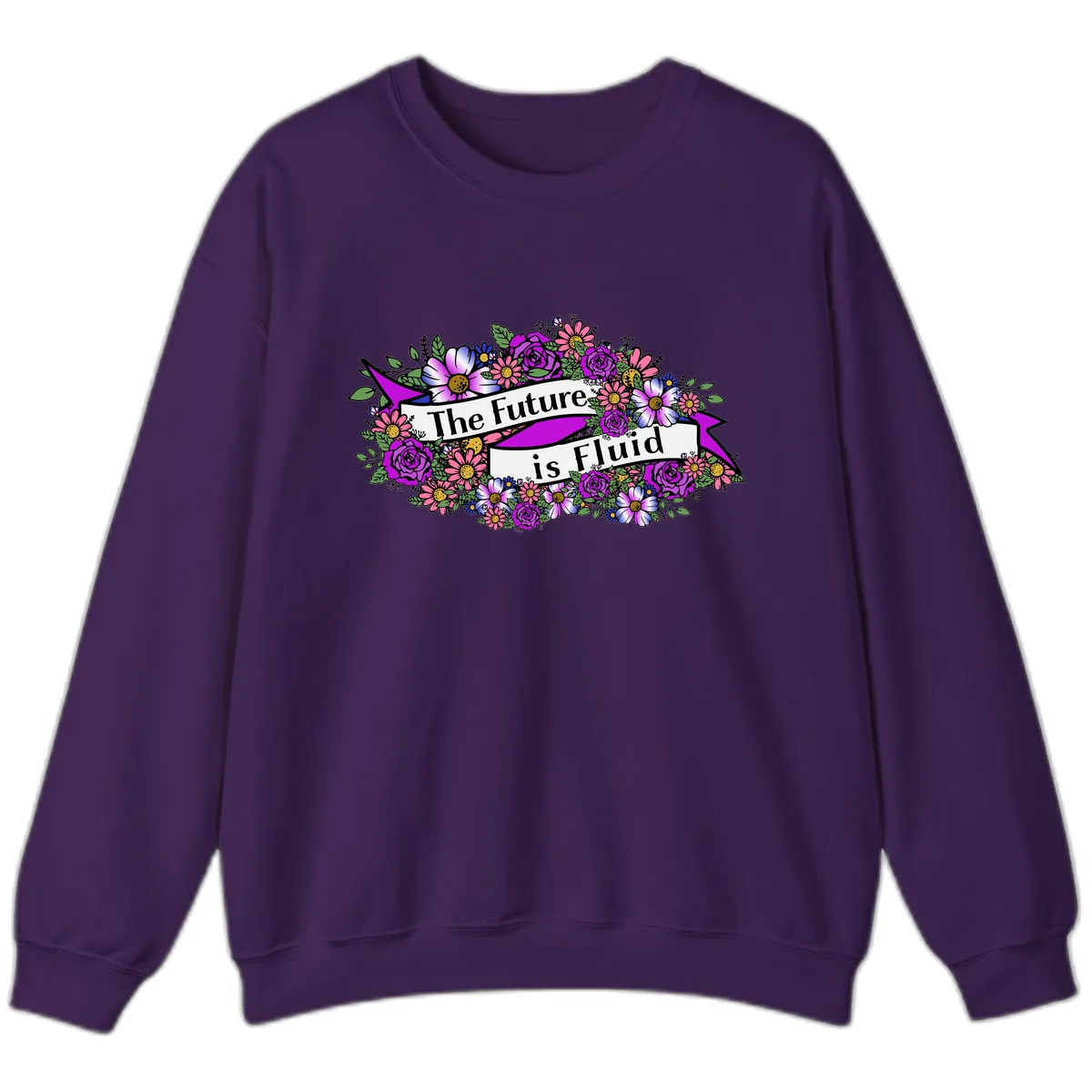 The Future Is Fluid Sweatshirt in Purple