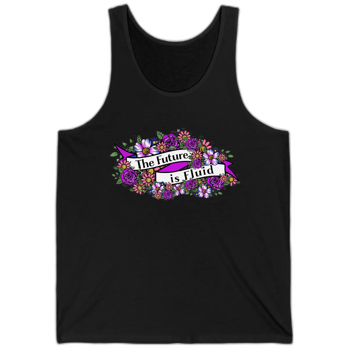 The Future Is Fluid Tank in Black