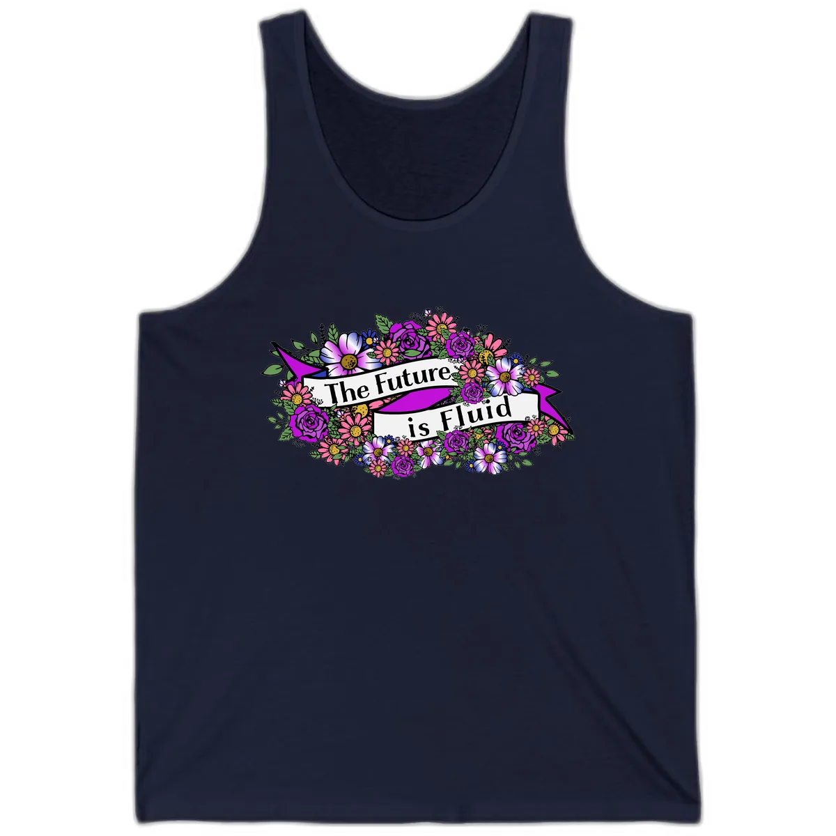 The Future Is Fluid Tank in Navy