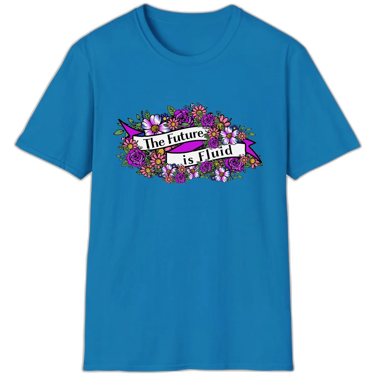 The Future Is Fluid T-Shirt in Sapphire