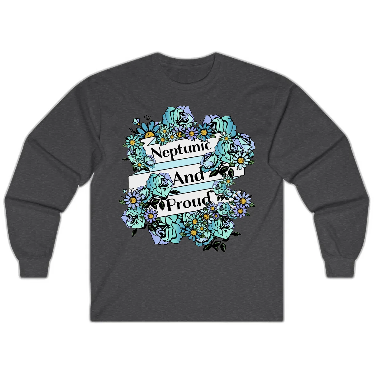 Neptunic And Proud Long Sleeve in Dark Heather