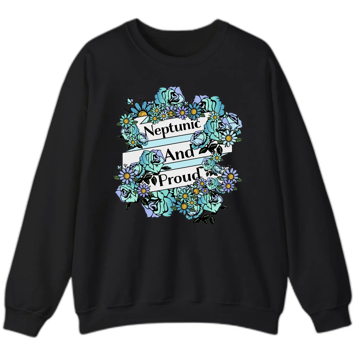 Neptunic And Proud Sweatshirt in Black