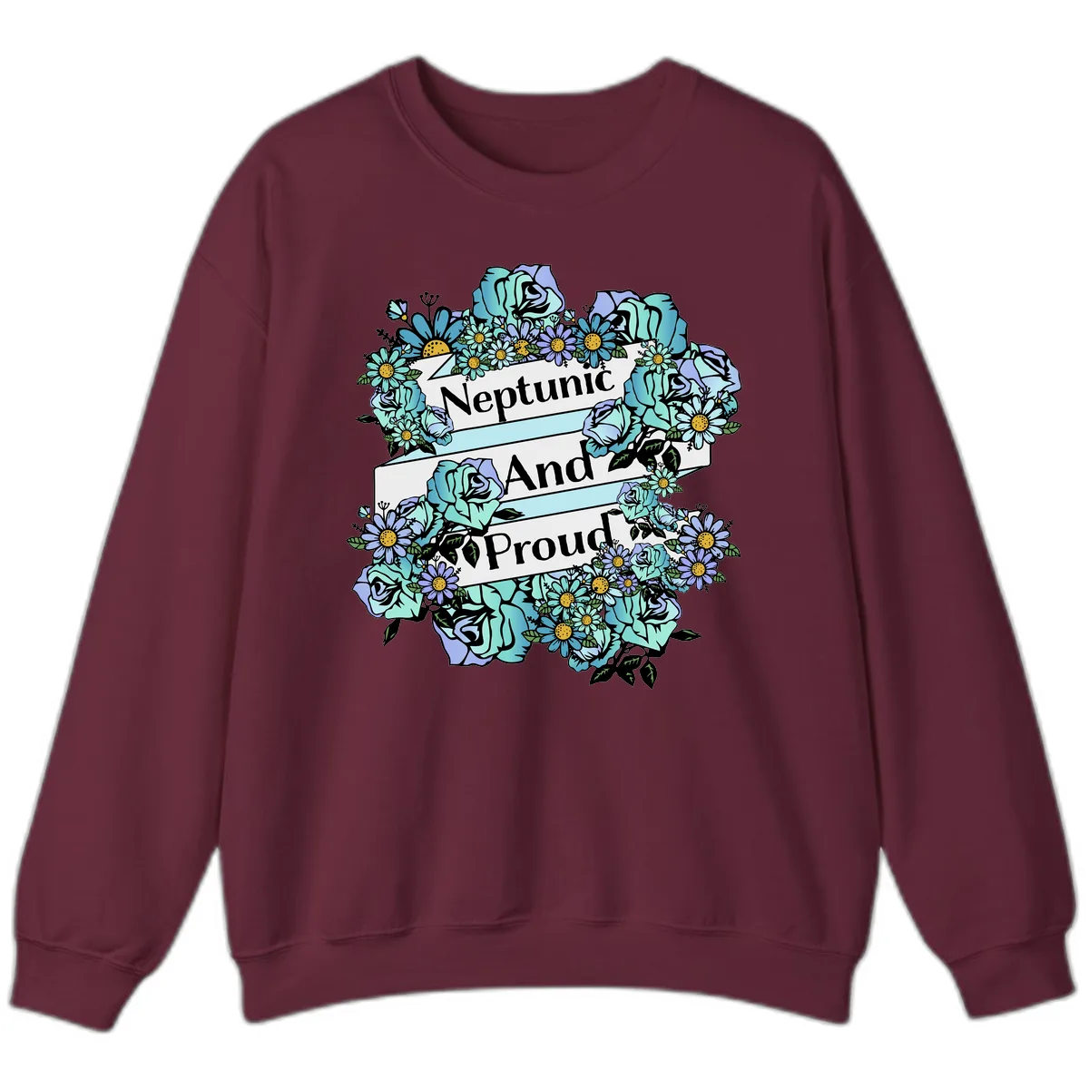 Neptunic And Proud Sweatshirt in Maroon
