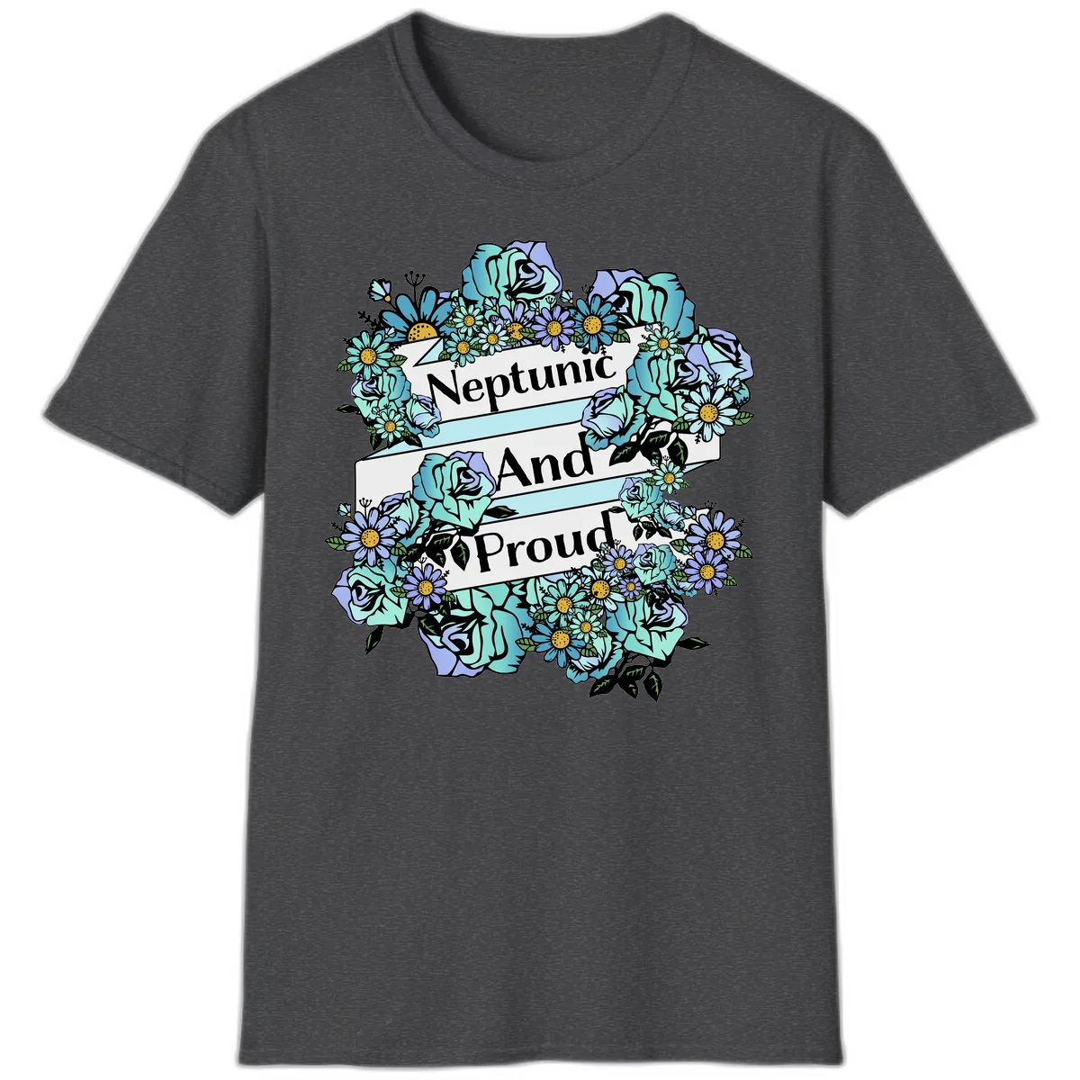 Neptunic And Proud T-Shirt in Dark Heather