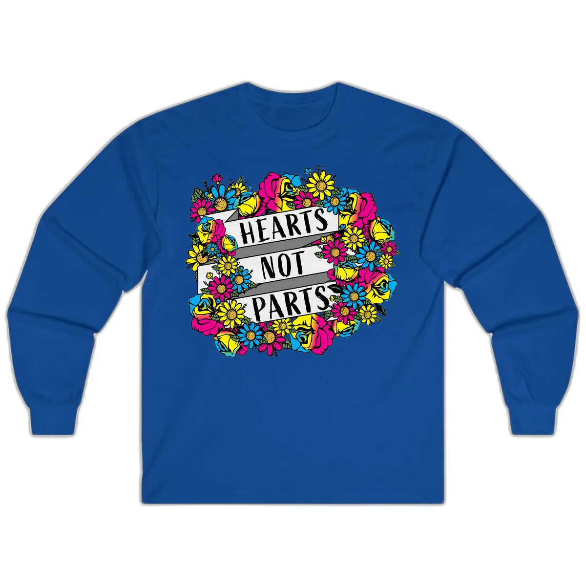 Hearts Not Parts Long Sleeve in Royal