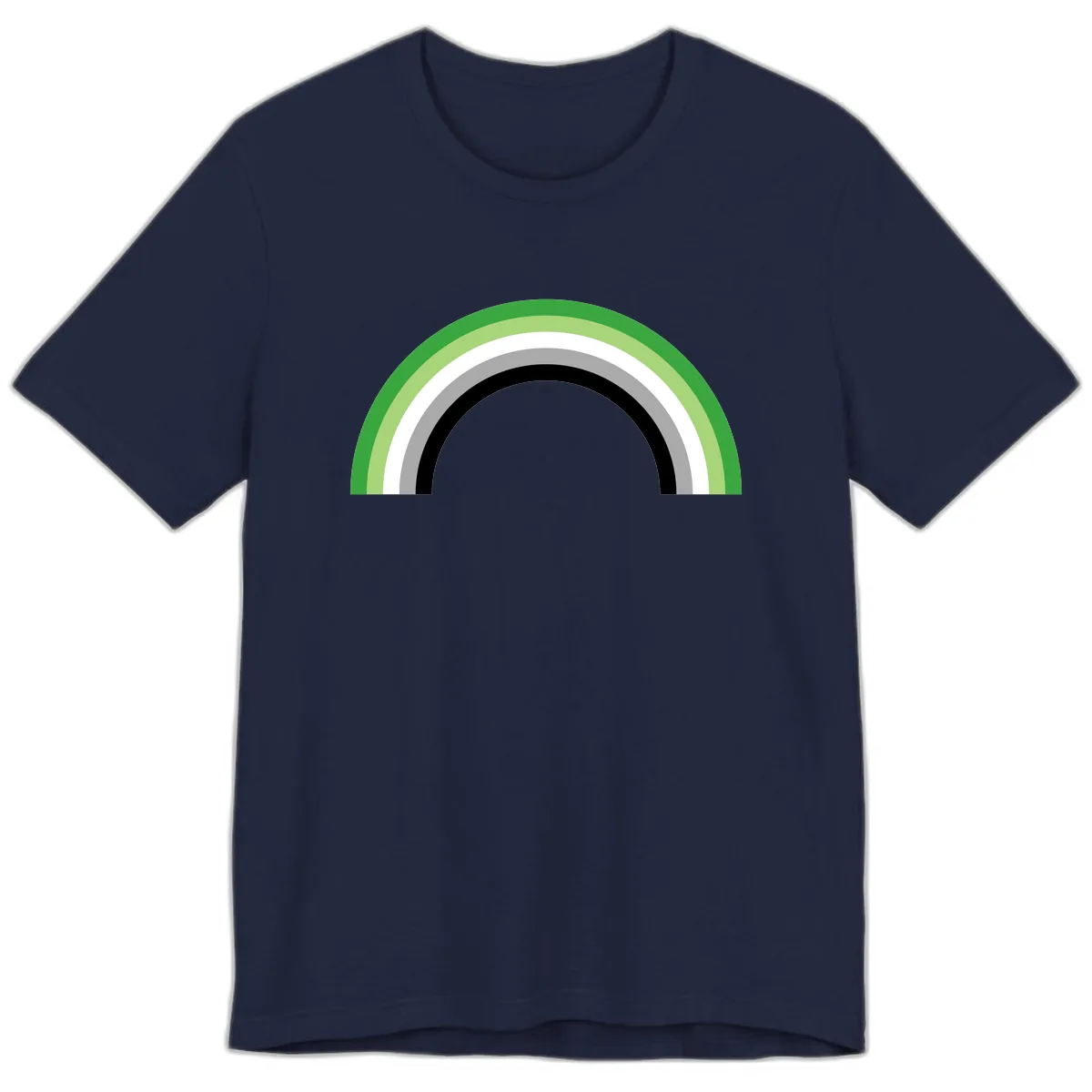 Minimalist Rainbow Arc Premium T-Shirt in Navy