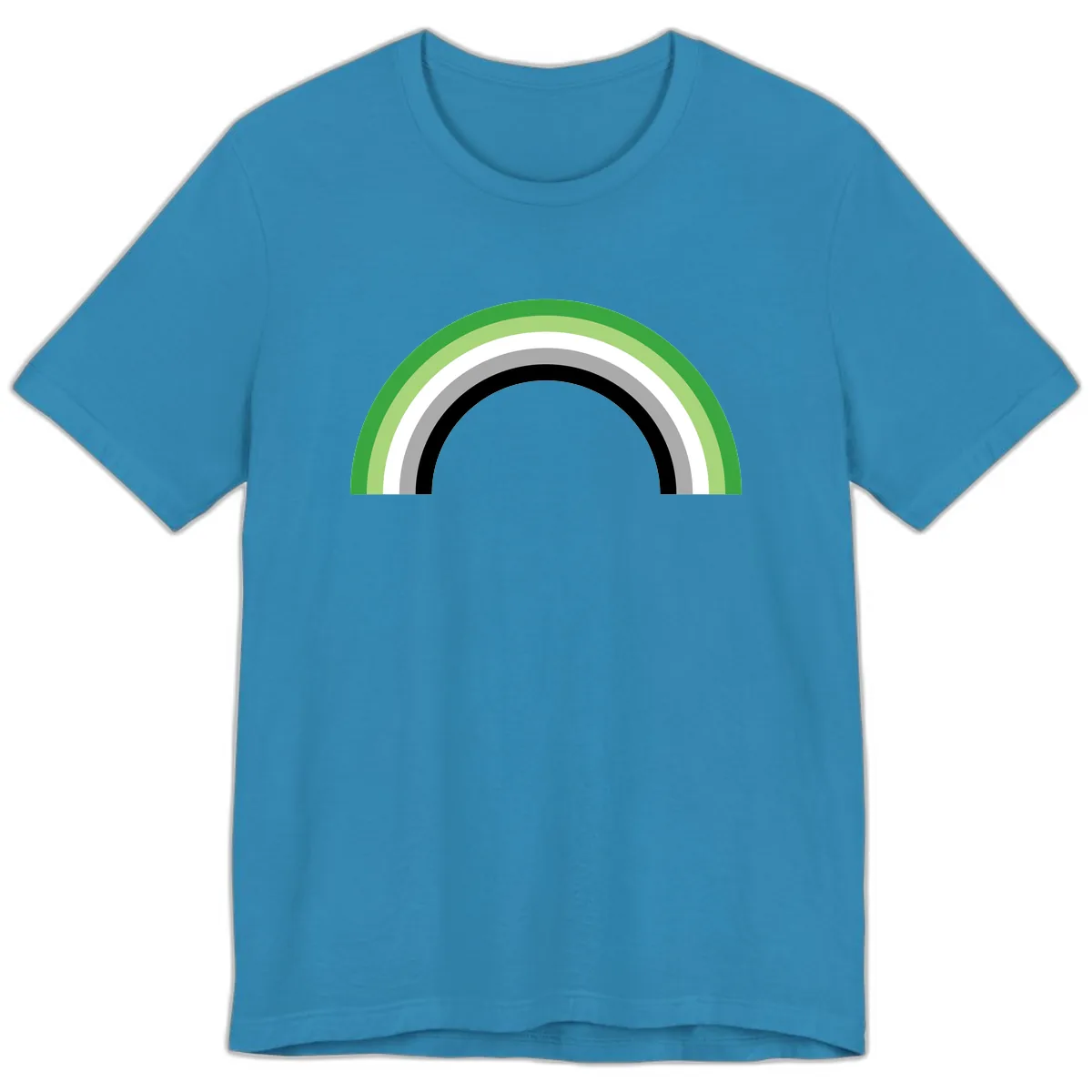 Minimalist Rainbow Arc Premium T-Shirt in Aqua