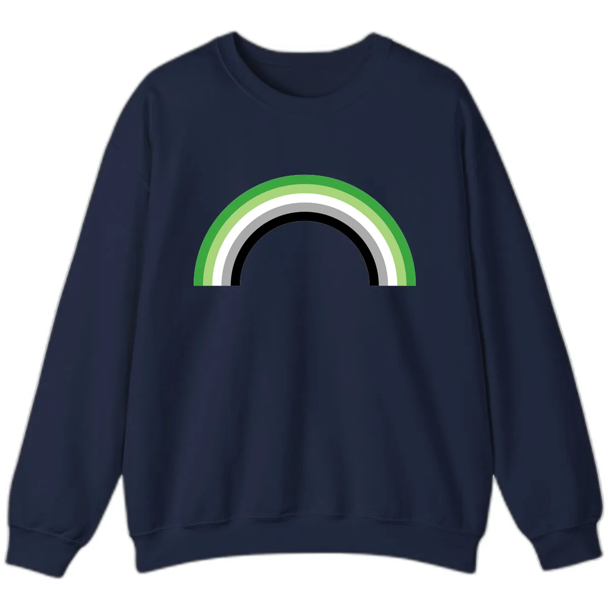 Minimalist Rainbow Arc Sweatshirt in Navy