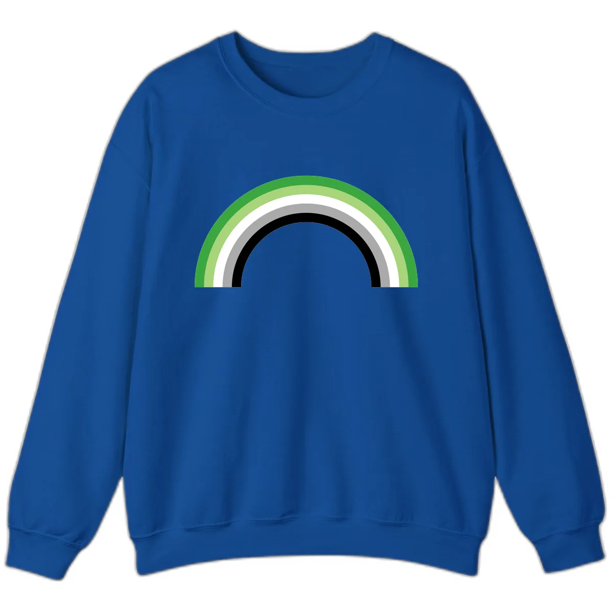 Minimalist Rainbow Arc Sweatshirt in Royal