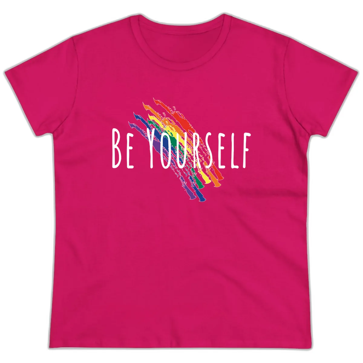 Beyond Left Indonesia Pride Map Ladies Tee in Heliconia