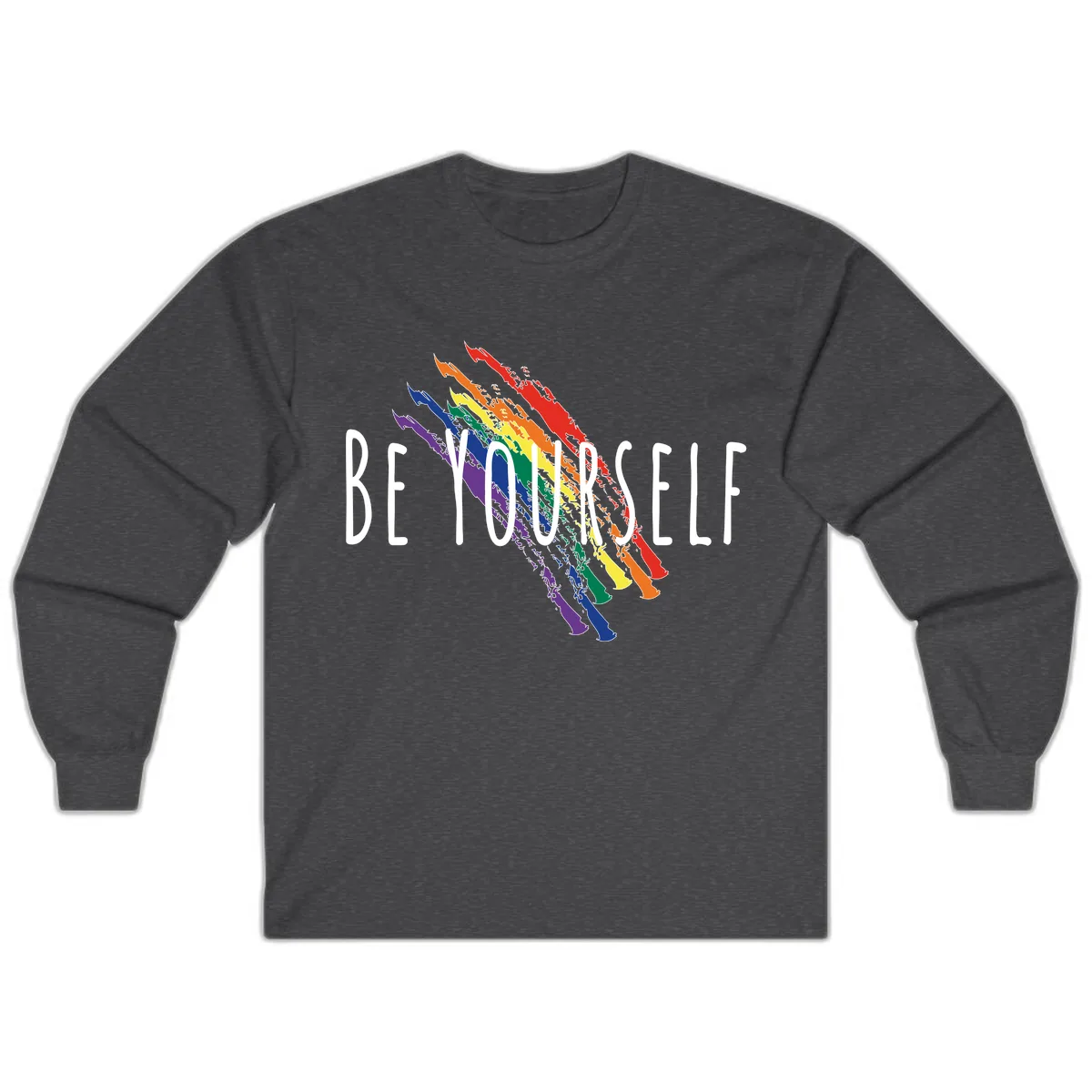 Beyond Left Indonesia Pride Map Long Sleeve in Dark Heather