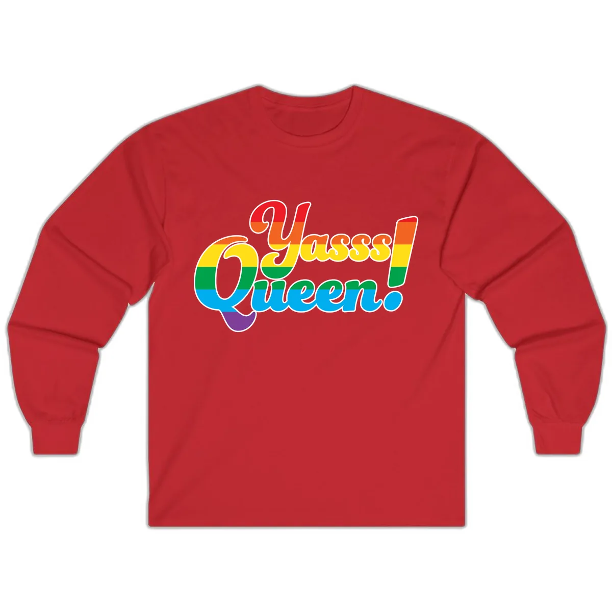 Unapologetically Queer Pride Long Sleeve in Red