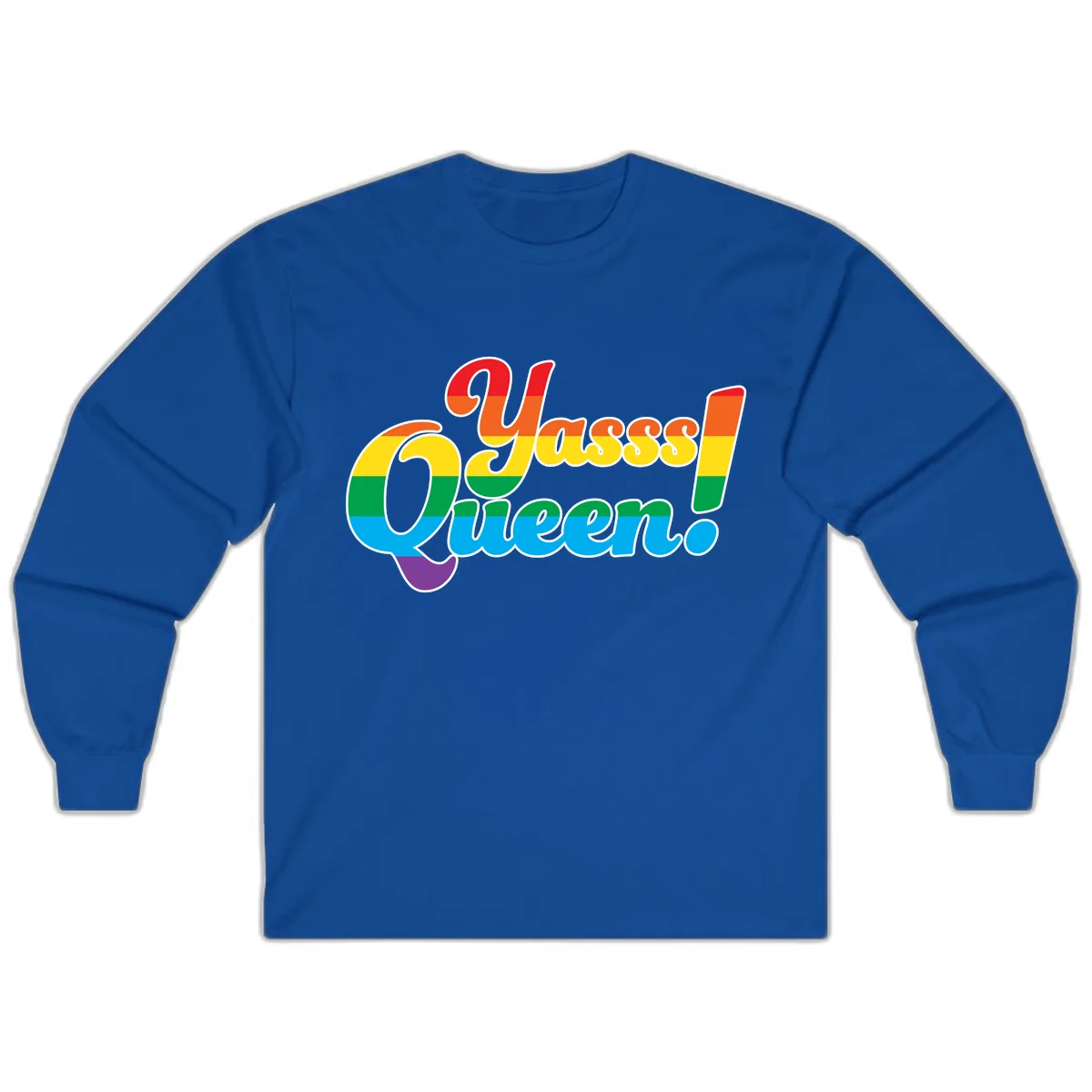 Unapologetically Queer Pride Long Sleeve in Royal