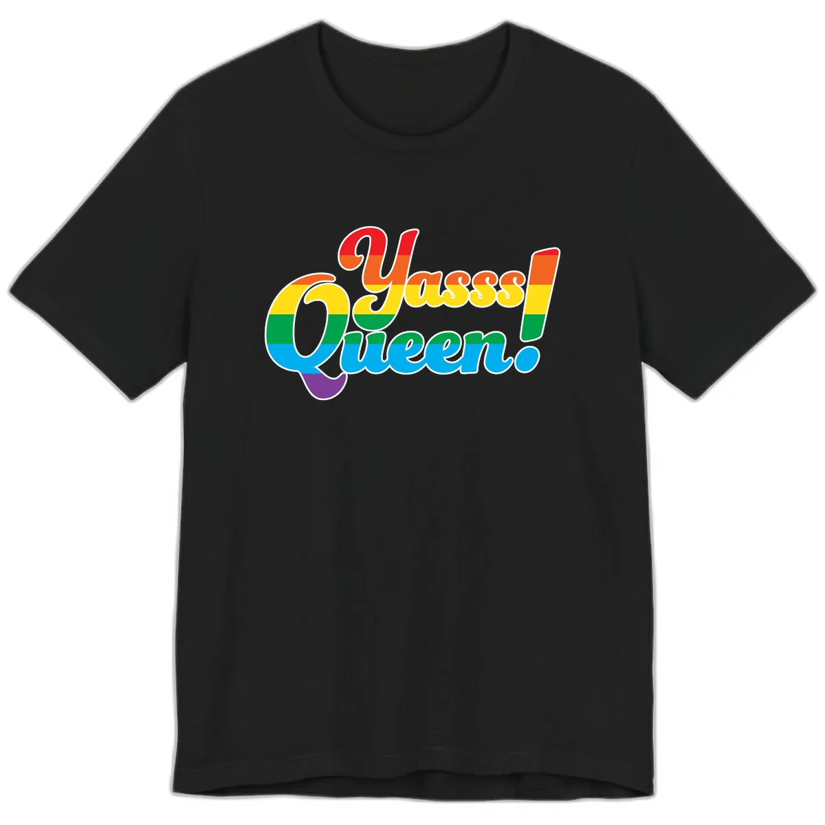 Unapologetically Queer Pride Premium T-Shirt in Black