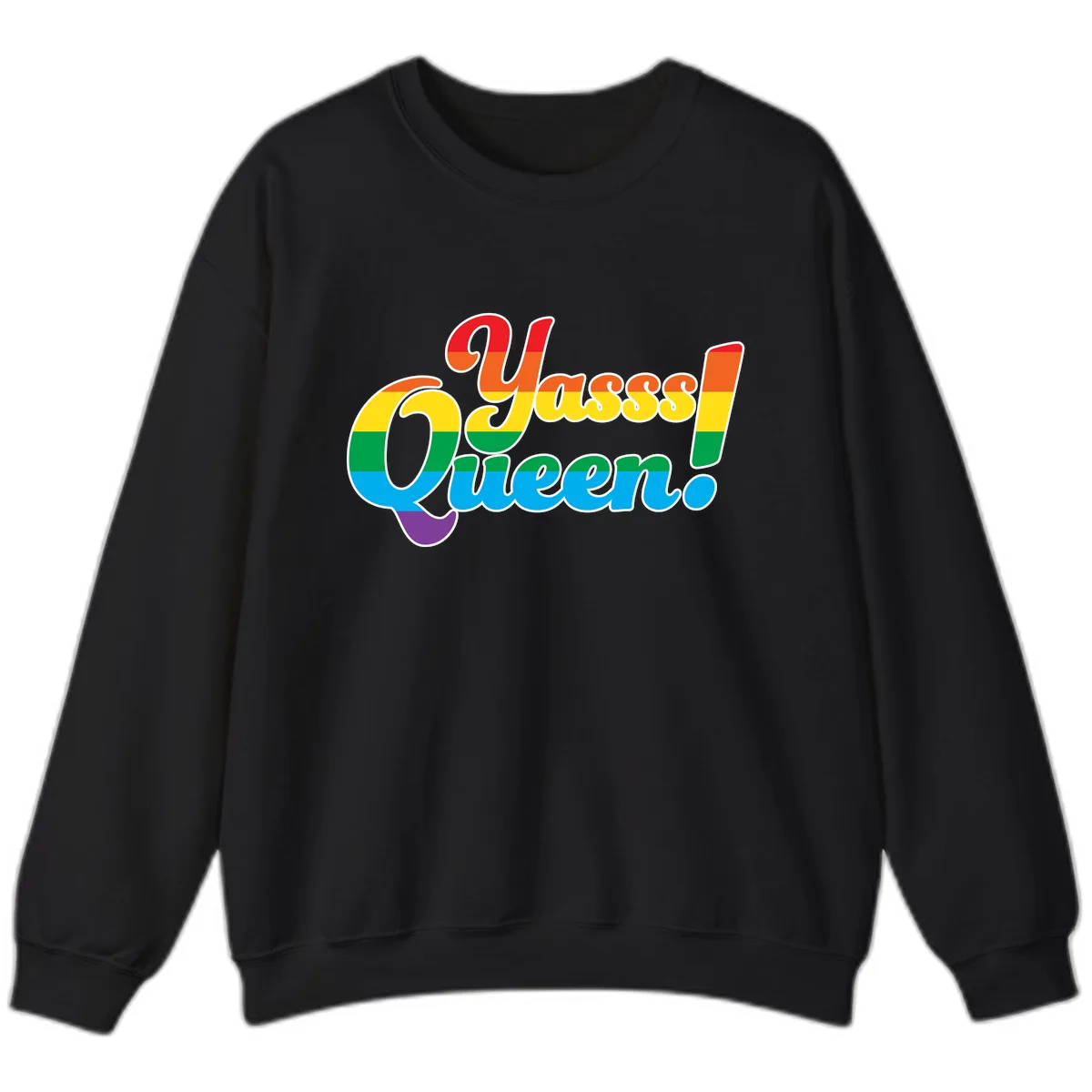 Unapologetically Queer Pride Sweatshirt in Black