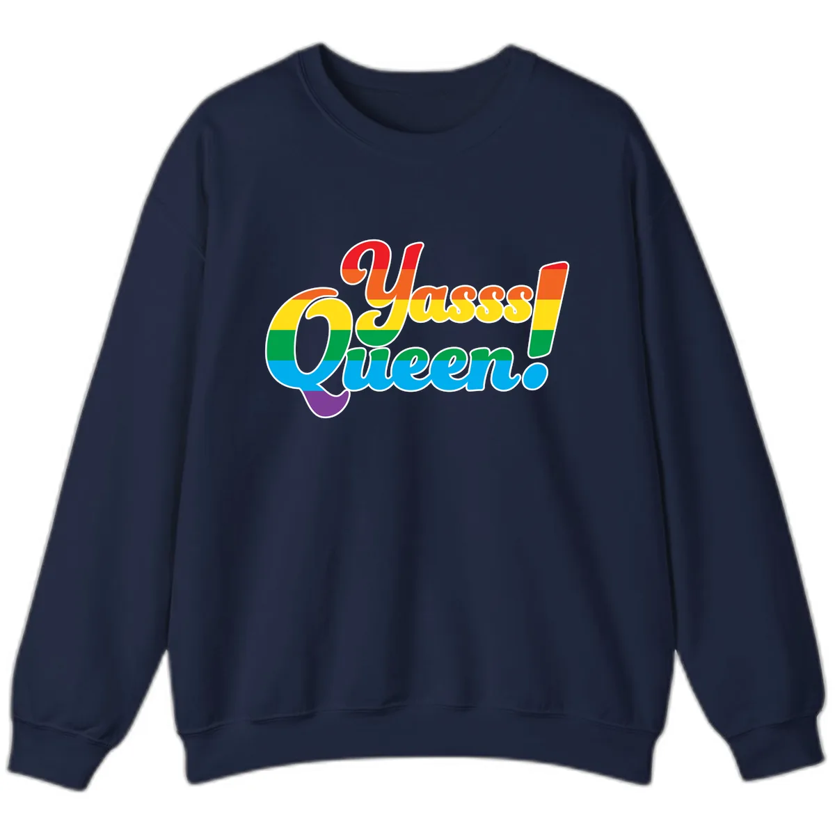 Unapologetically Queer Pride Sweatshirt in Navy