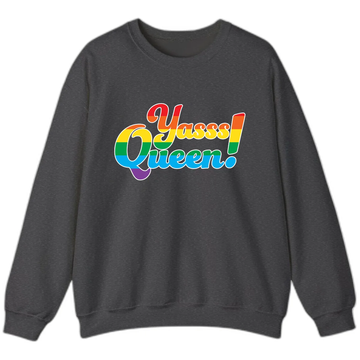 Unapologetically Queer Pride Sweatshirt in Dark Heather