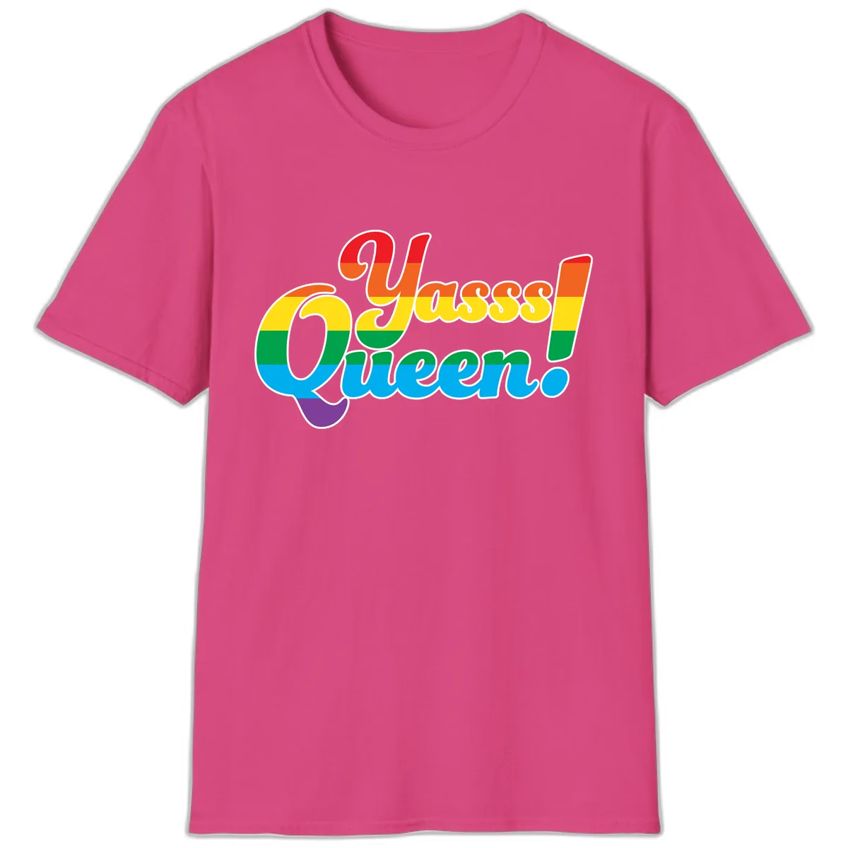Unapologetically Queer Pride T-Shirt in Heliconia