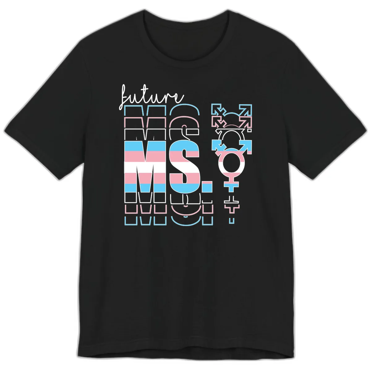 Future Self Gender Expression Pride Premium T-Shirt in Black