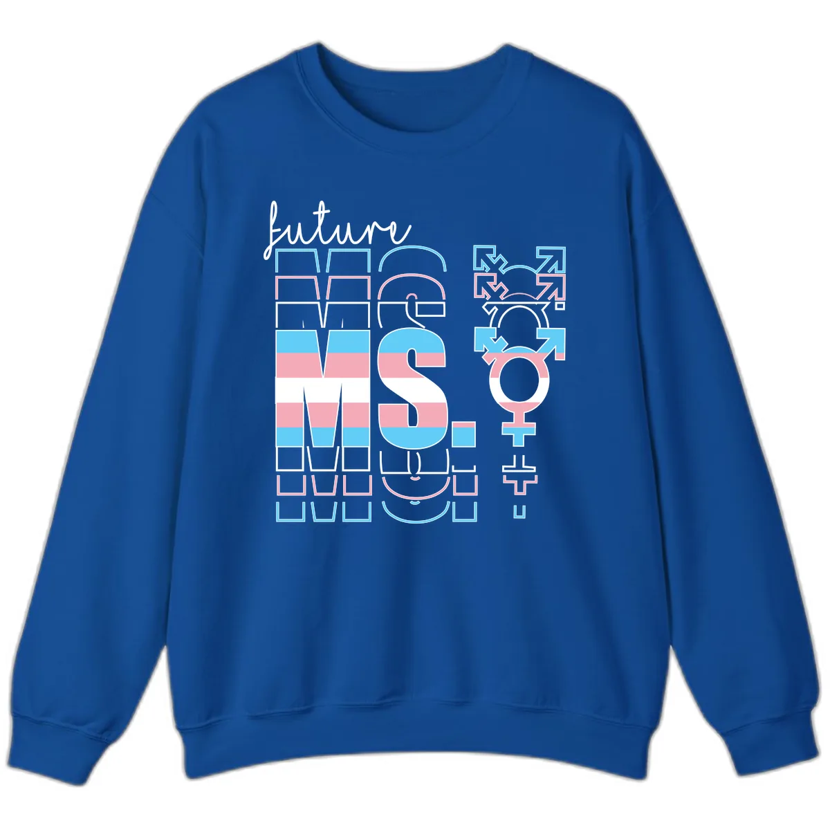 Future Self Gender Expression Pride Sweatshirt in Royal