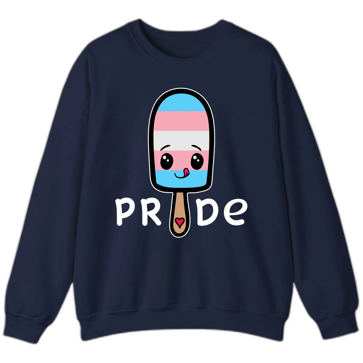 Rainbow Popsicle Pride Sweatshirt in Navy