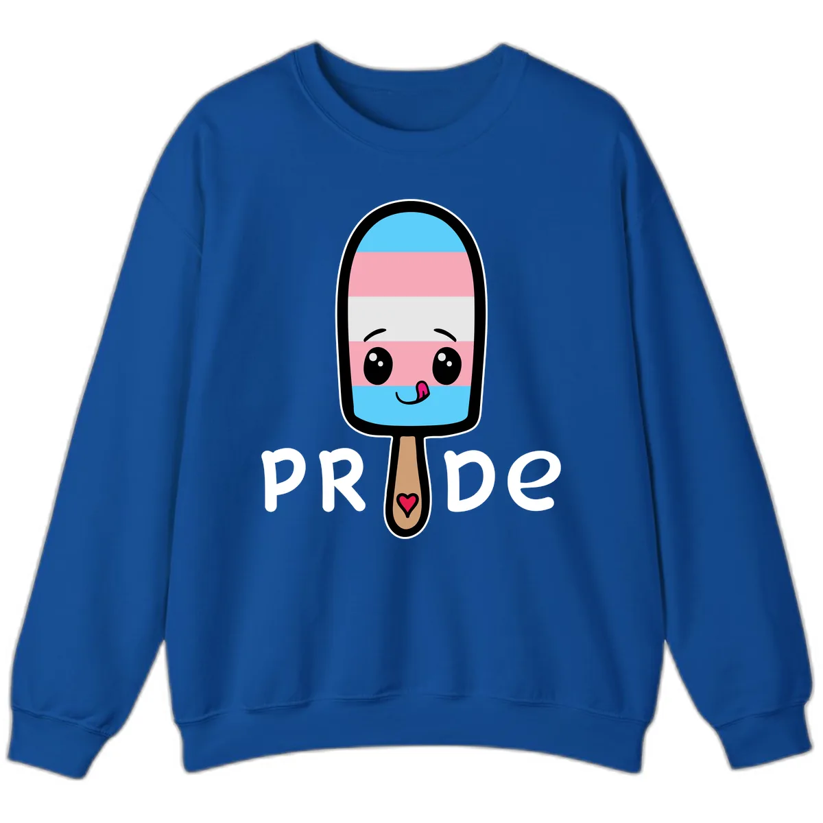 Rainbow Popsicle Pride Sweatshirt in Royal