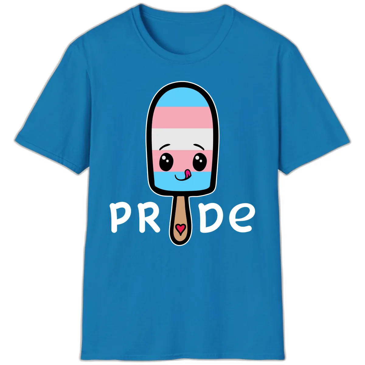Rainbow Popsicle Pride T-Shirt in Sapphire