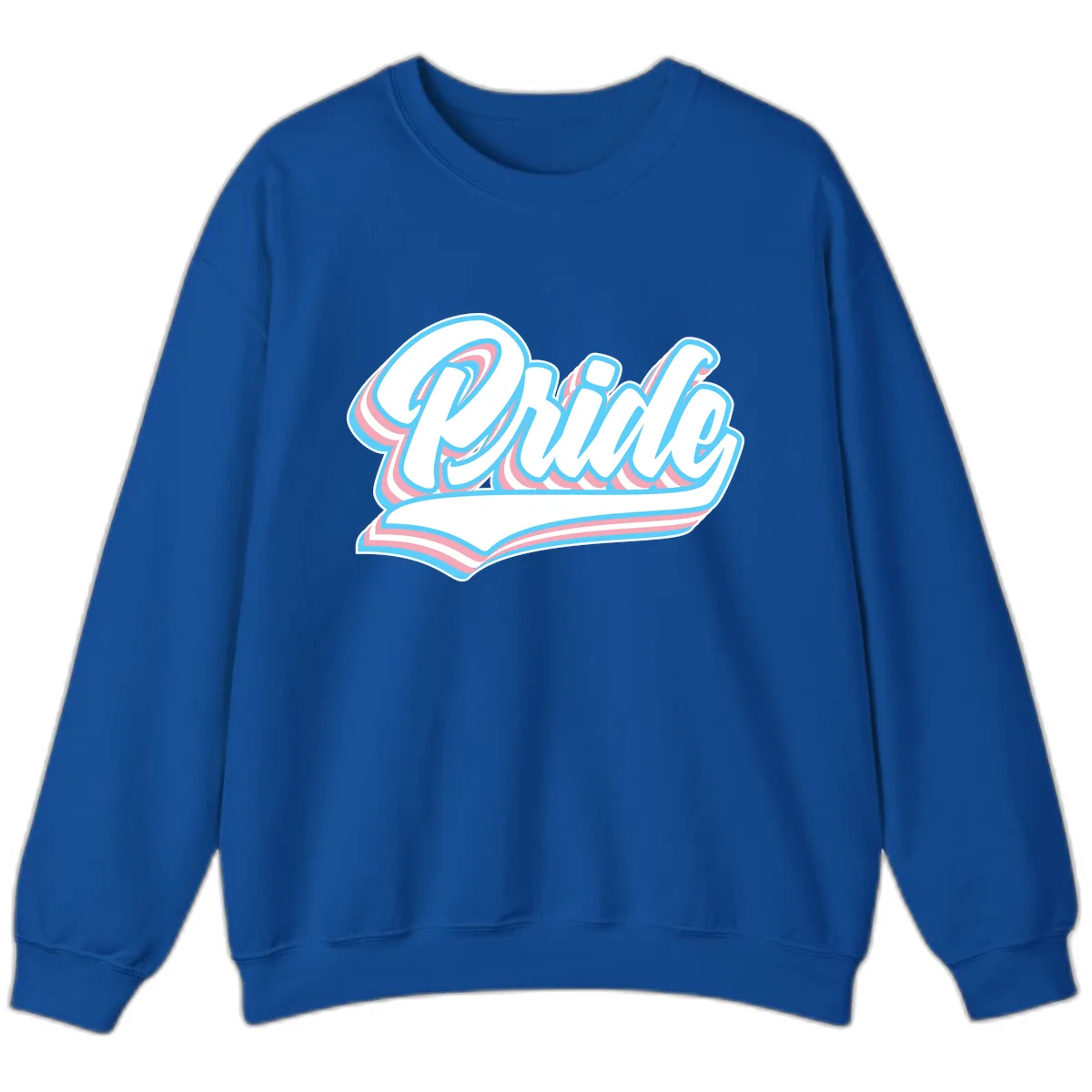 Pride Wave Retro Script Sweatshirt in Royal