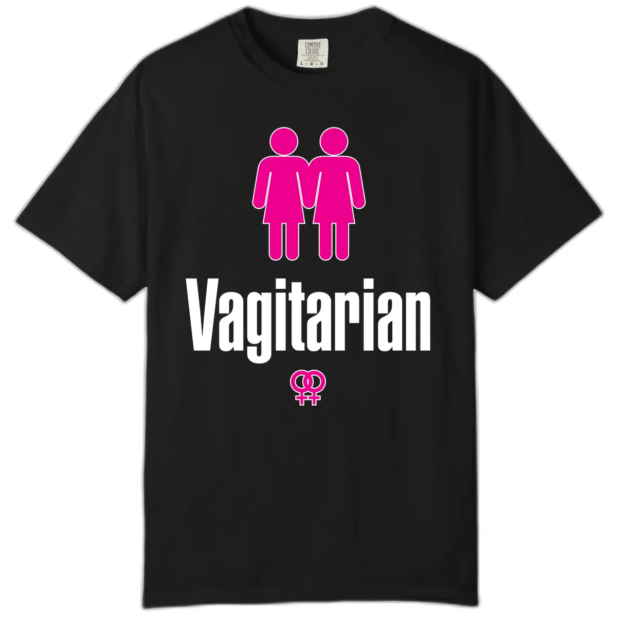 Vagitarian Pride Comfort Color in Black
