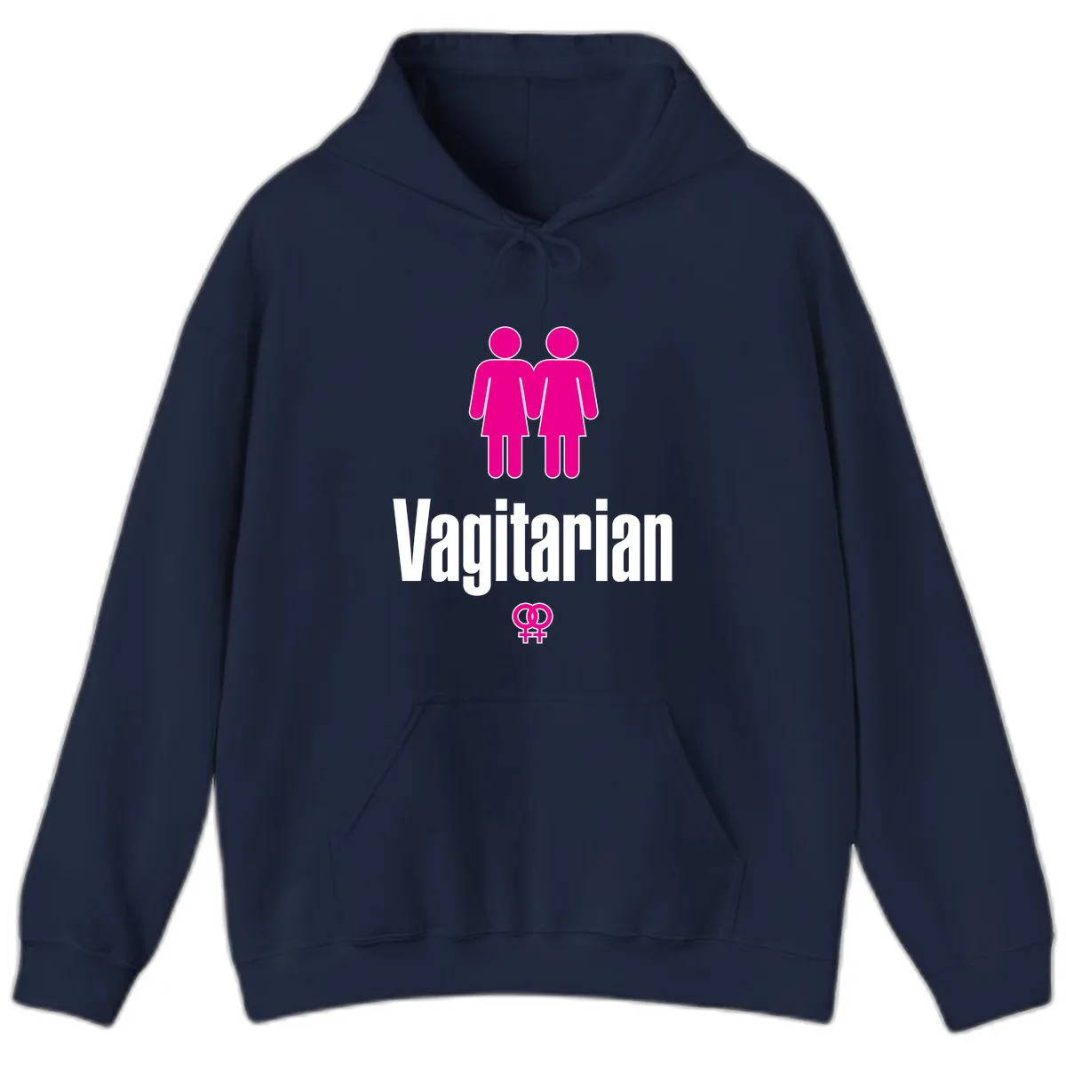 Vagitarian Pride Hoodie in Navy