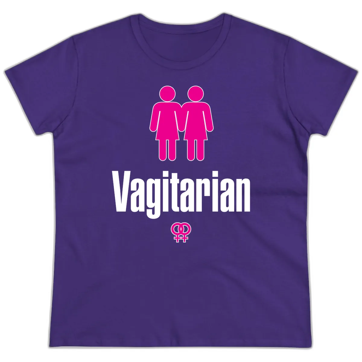 Vagitarian Pride Ladies Tee in Purple
