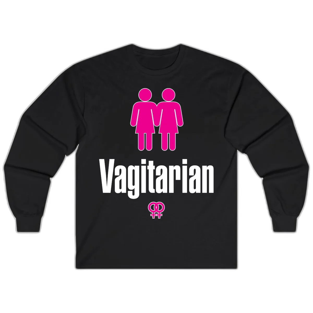 Vagitarian Pride Long Sleeve in Black