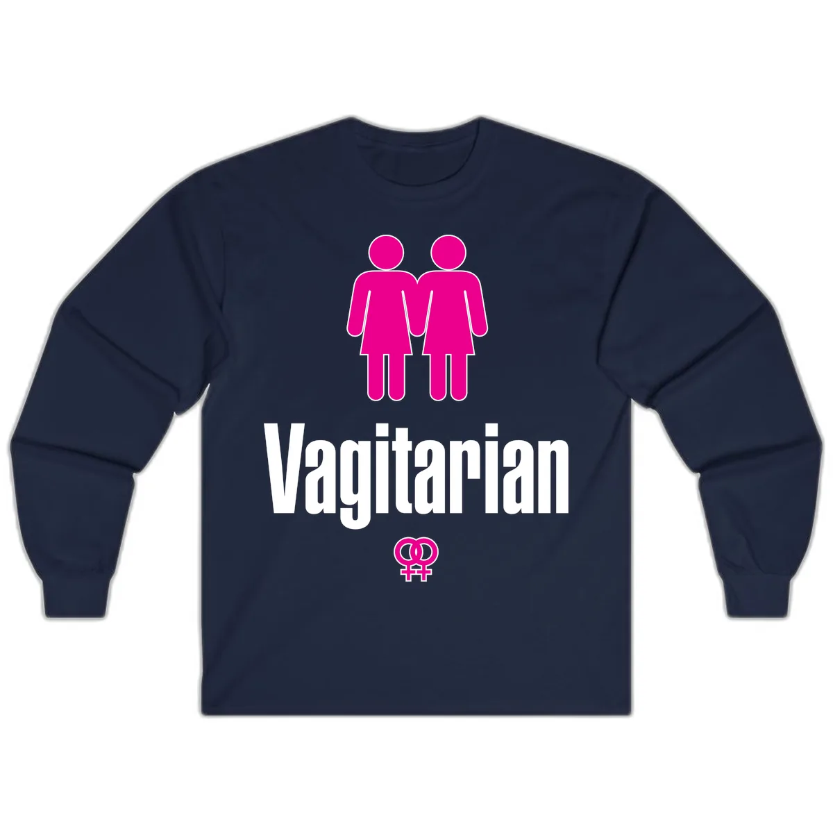 Vagitarian Pride Long Sleeve in Navy