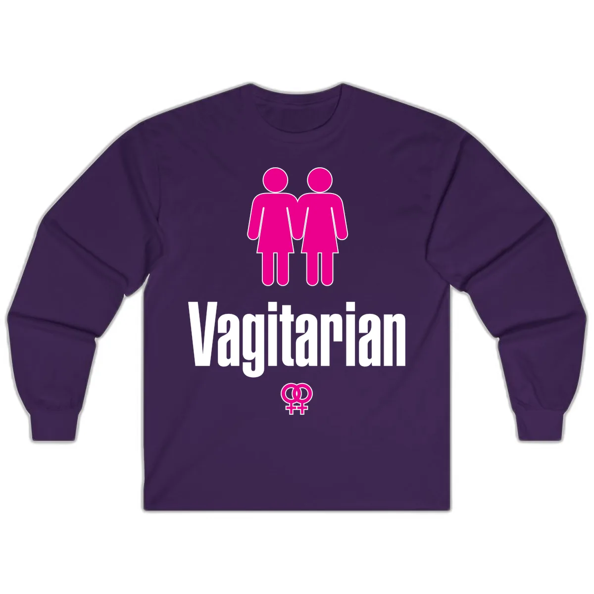 Vagitarian Pride Long Sleeve in Purple