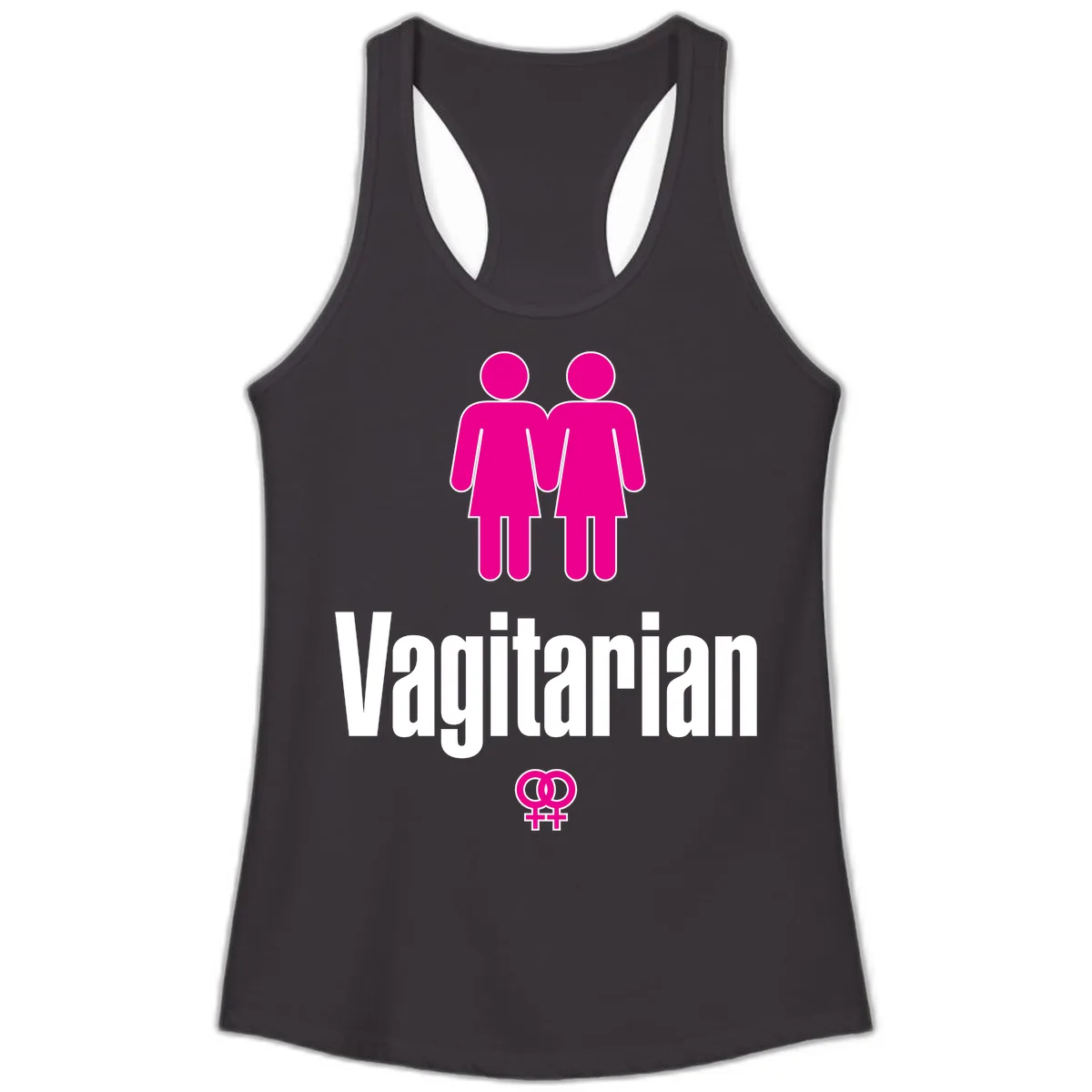 Vagitarian Pride Ladies Tank in Black