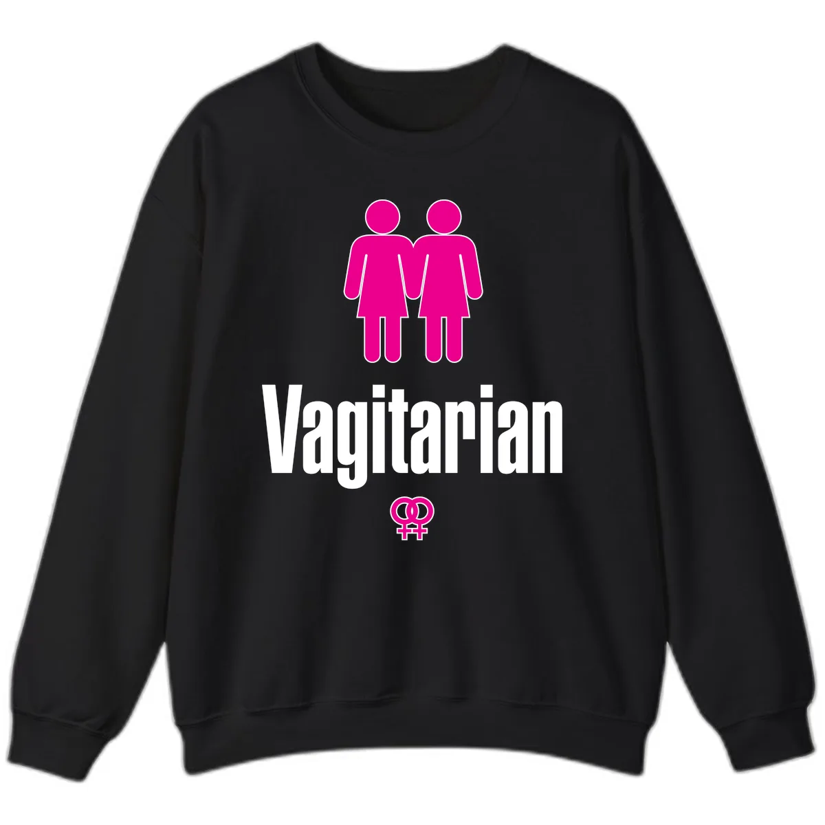Vagitarian Pride Sweatshirt in Black