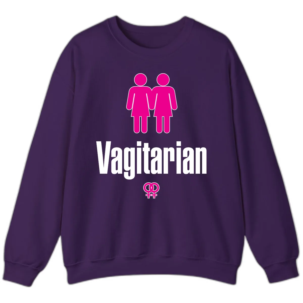 Vagitarian Pride Sweatshirt in Purple