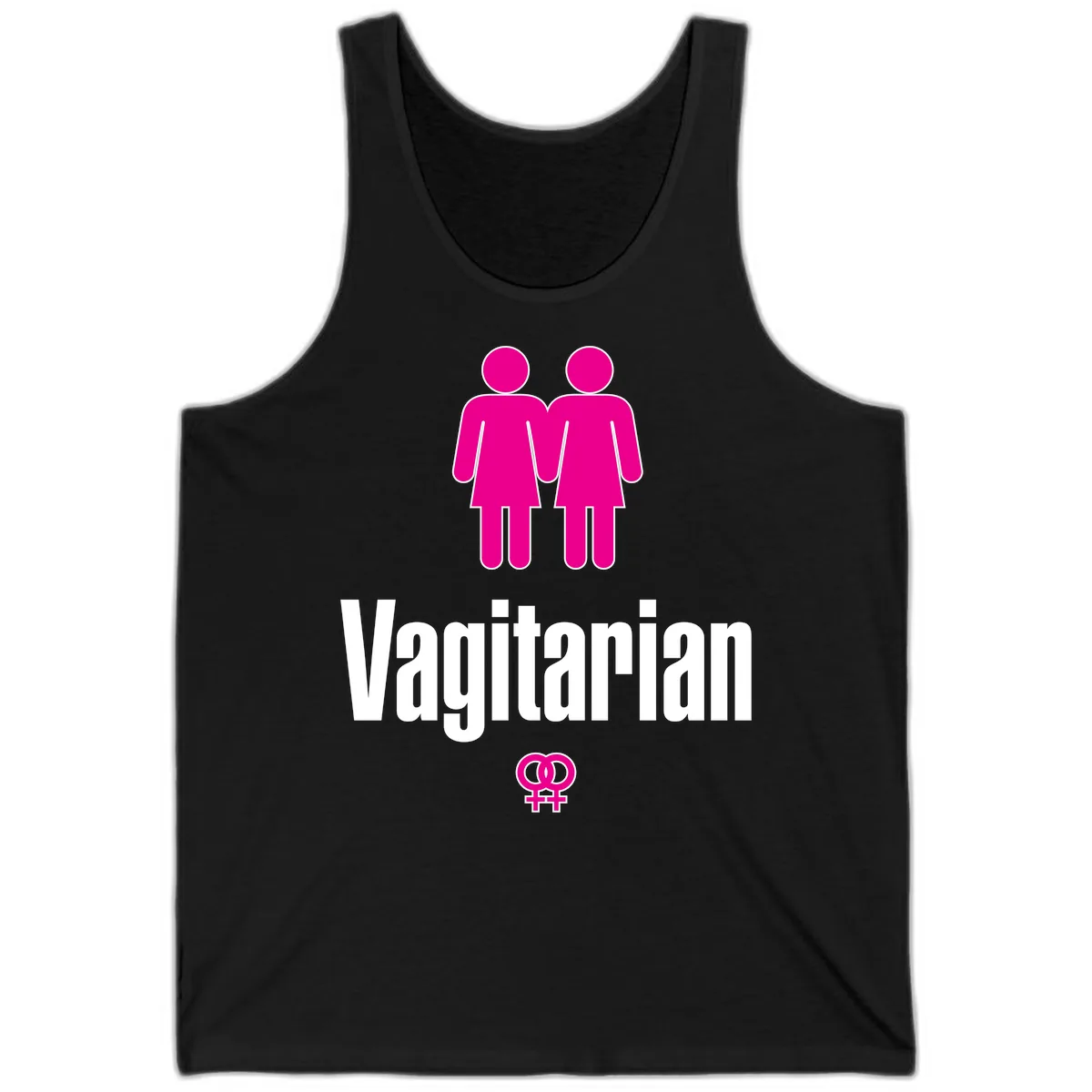 Vagitarian Pride Tank in Black