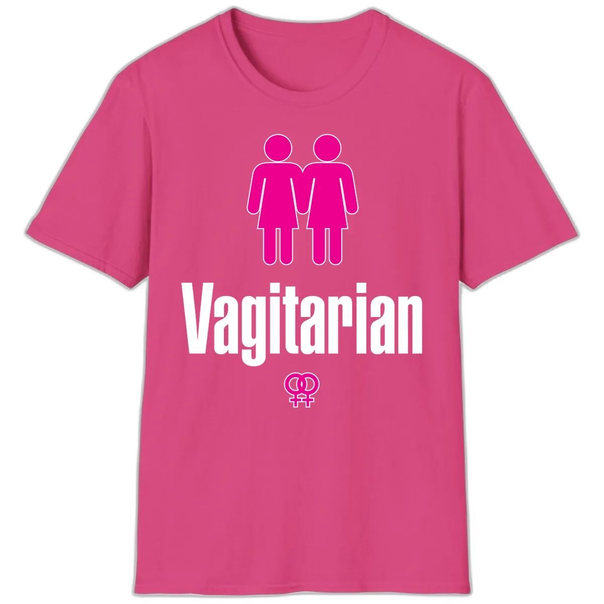 Vagitarian Pride T-Shirt in Heliconia
