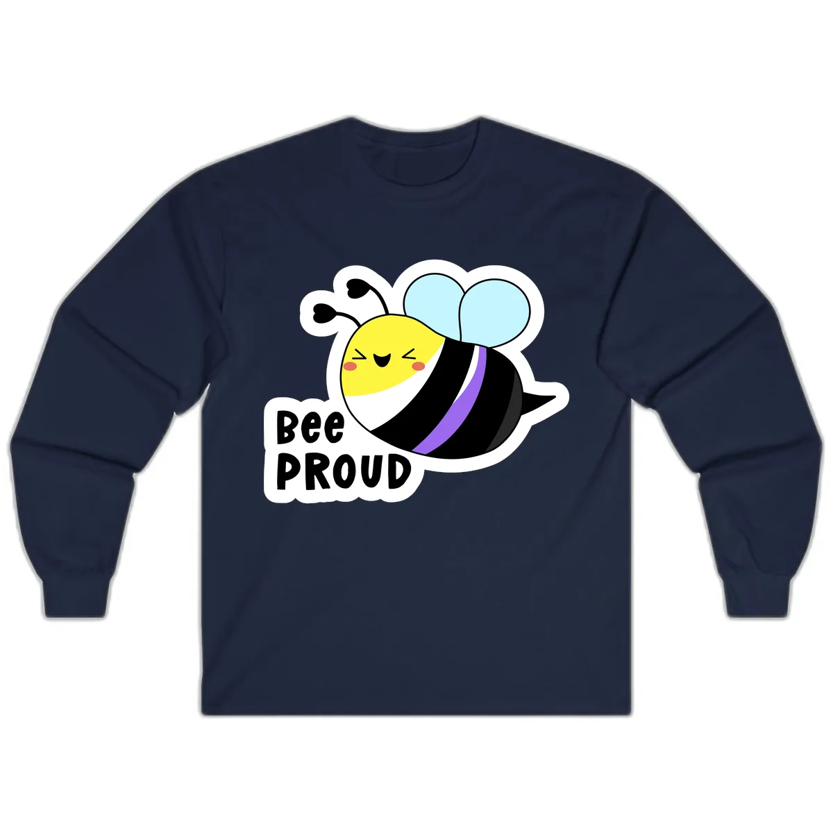 Bee Proud Long Sleeve in Navy