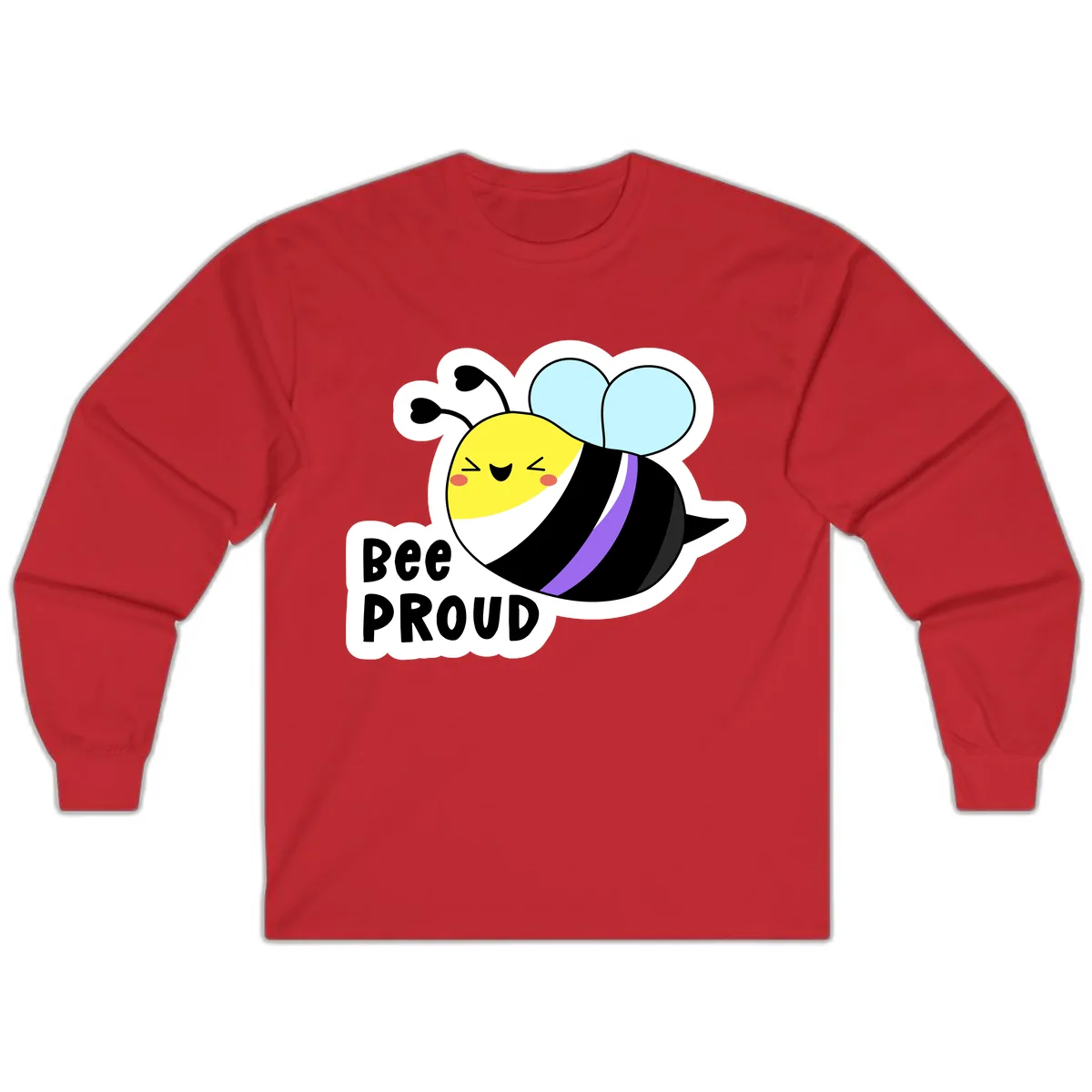 Bee Proud Long Sleeve in Red