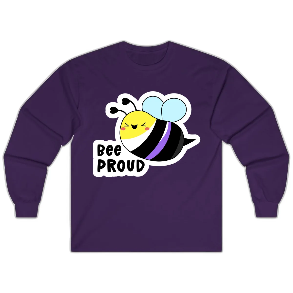 Bee Proud Long Sleeve in Purple