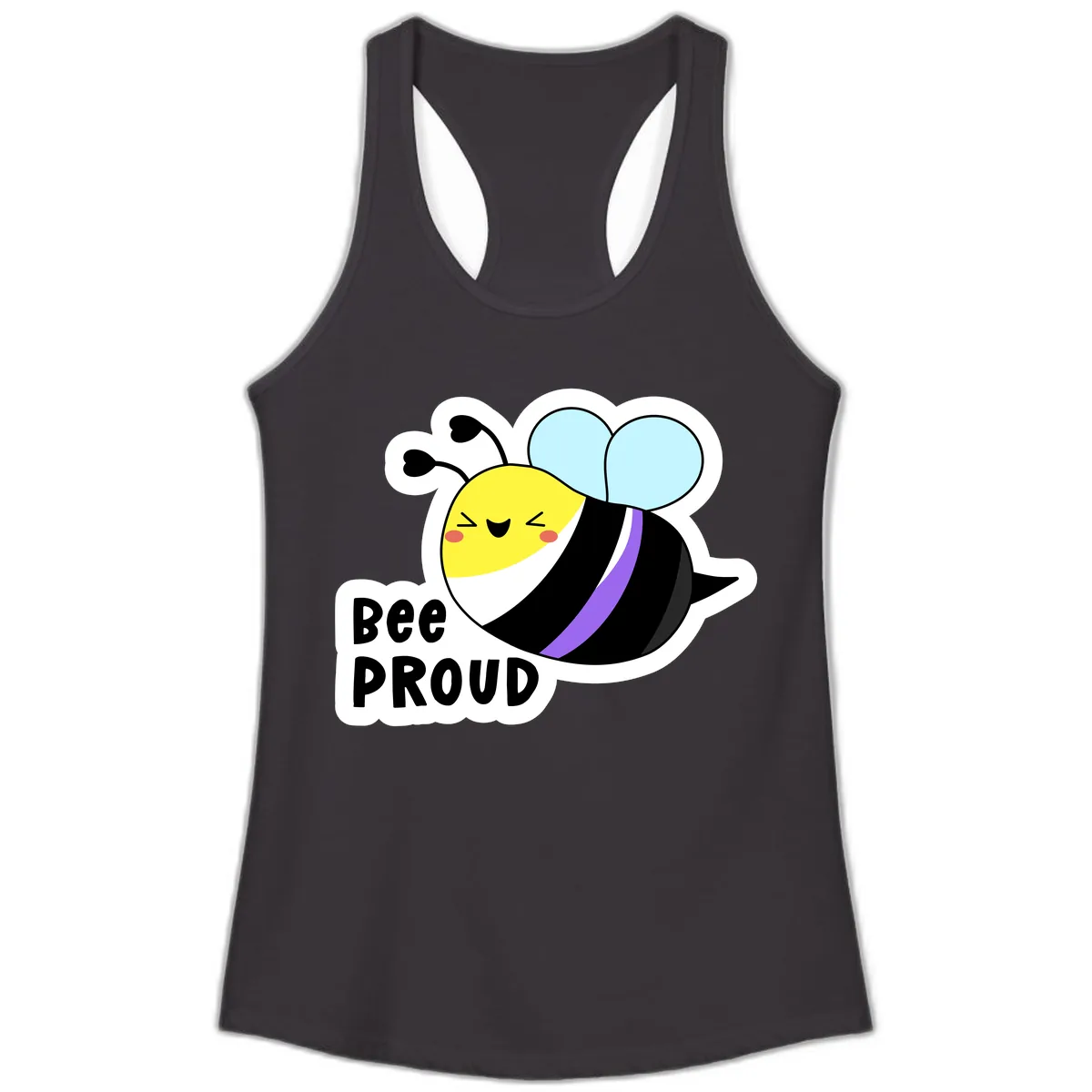 Bee Proud Ladies Tank in Black