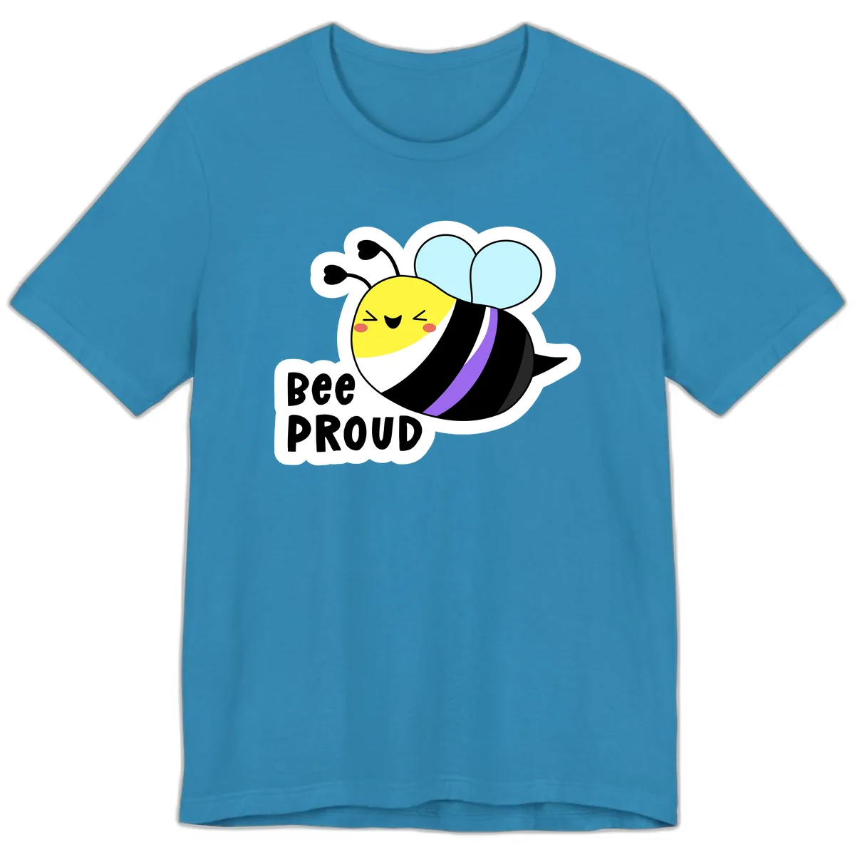 Bee Proud Premium T-Shirt in Aqua
