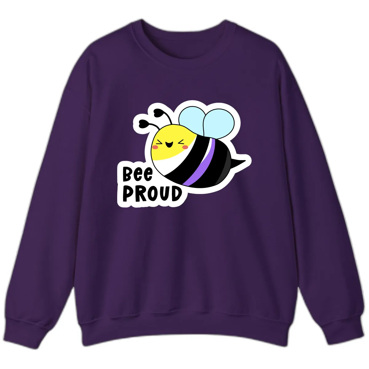 Bee Proud Sweatshirt in Purple