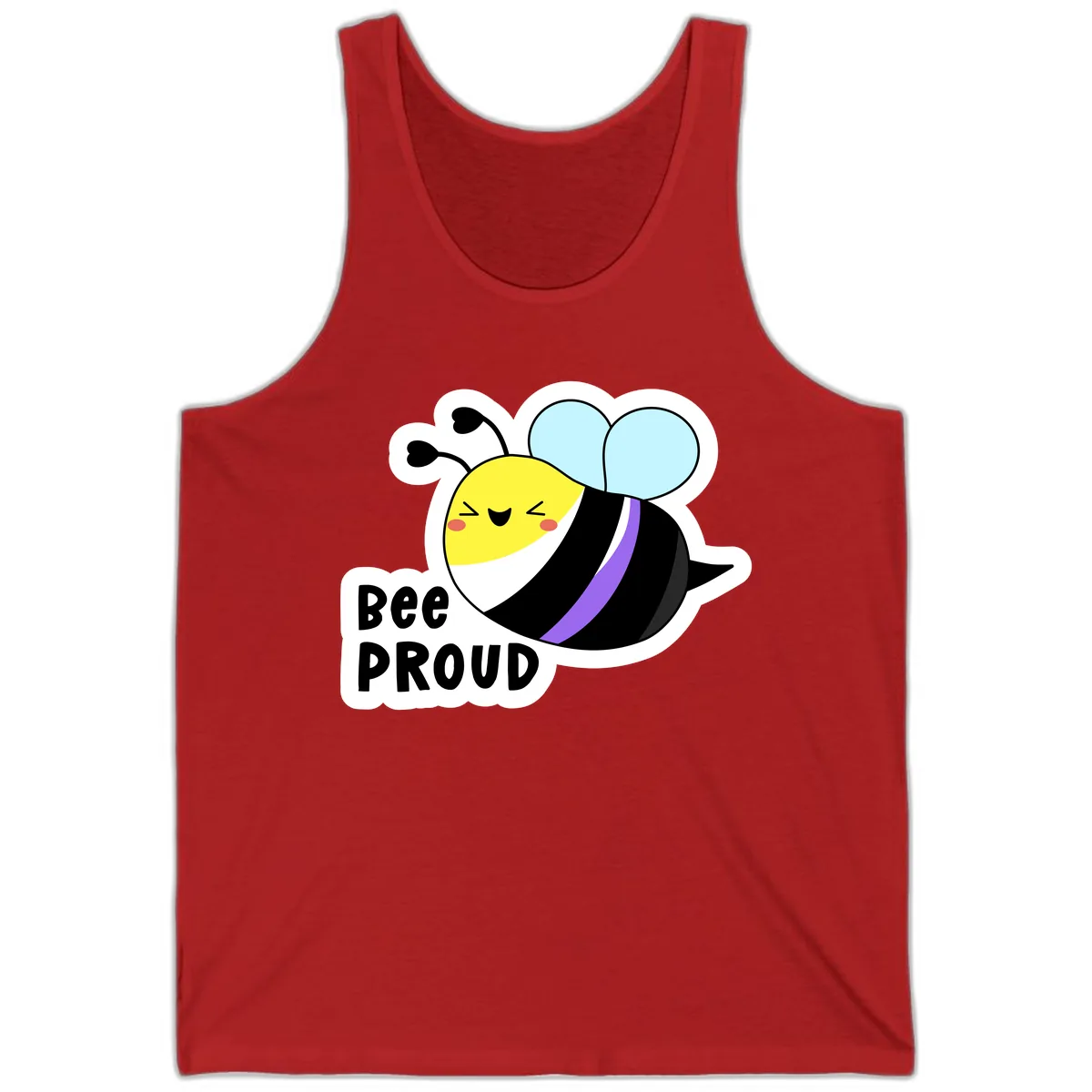 Bee Proud Tank in Red