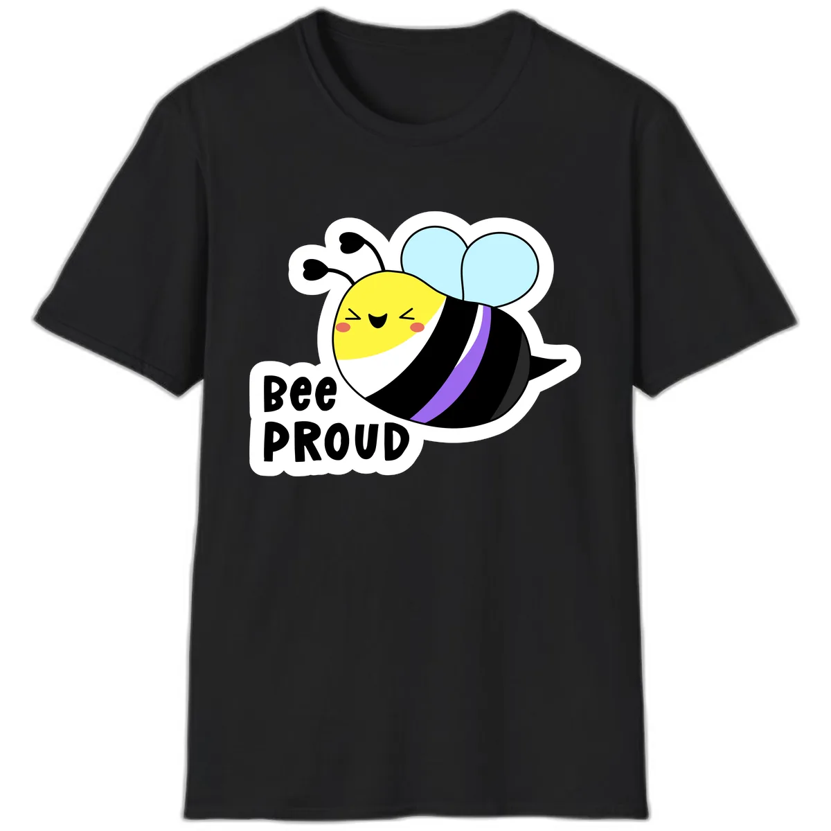 Bee Proud T-Shirt in Black