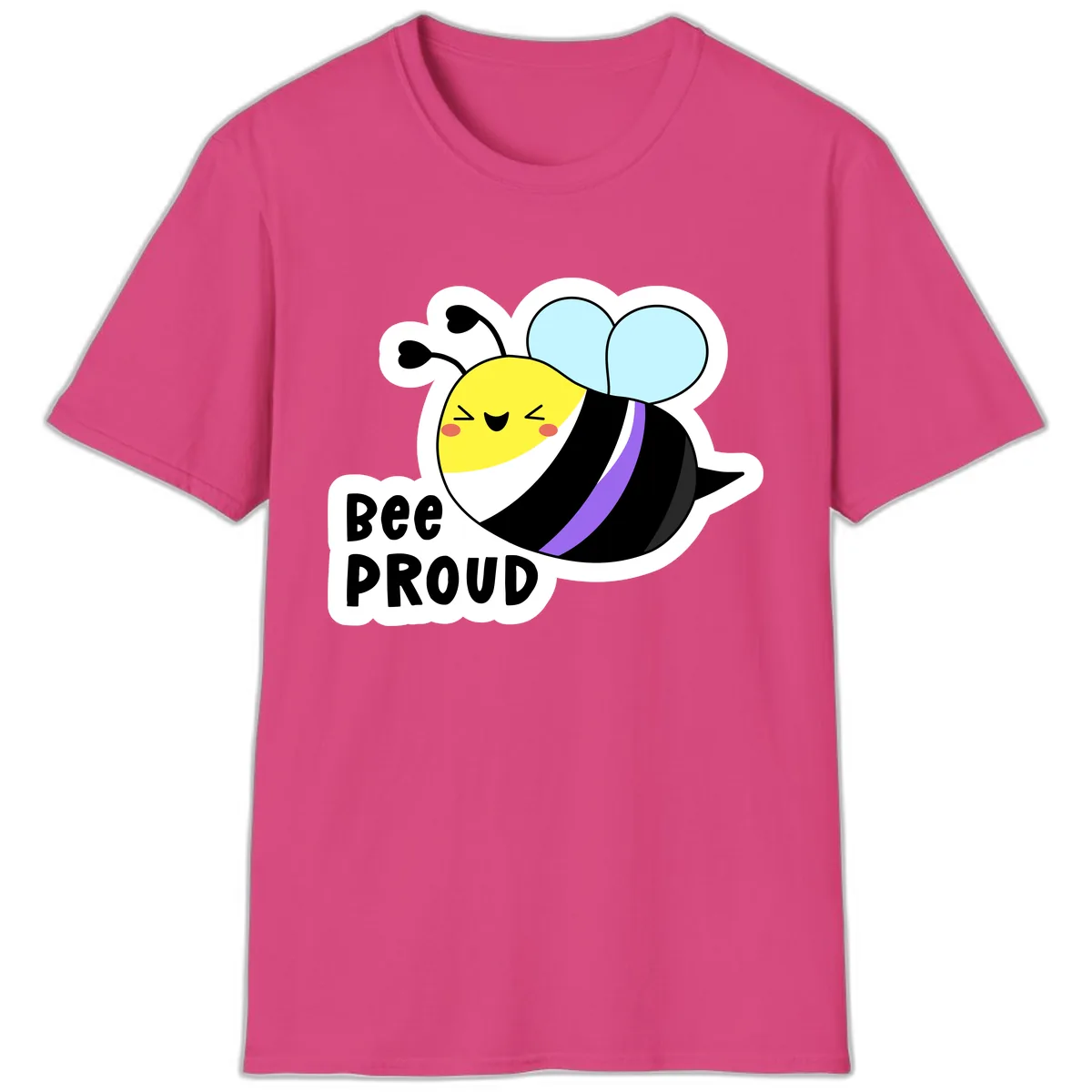 Bee Proud T-Shirt in Heliconia
