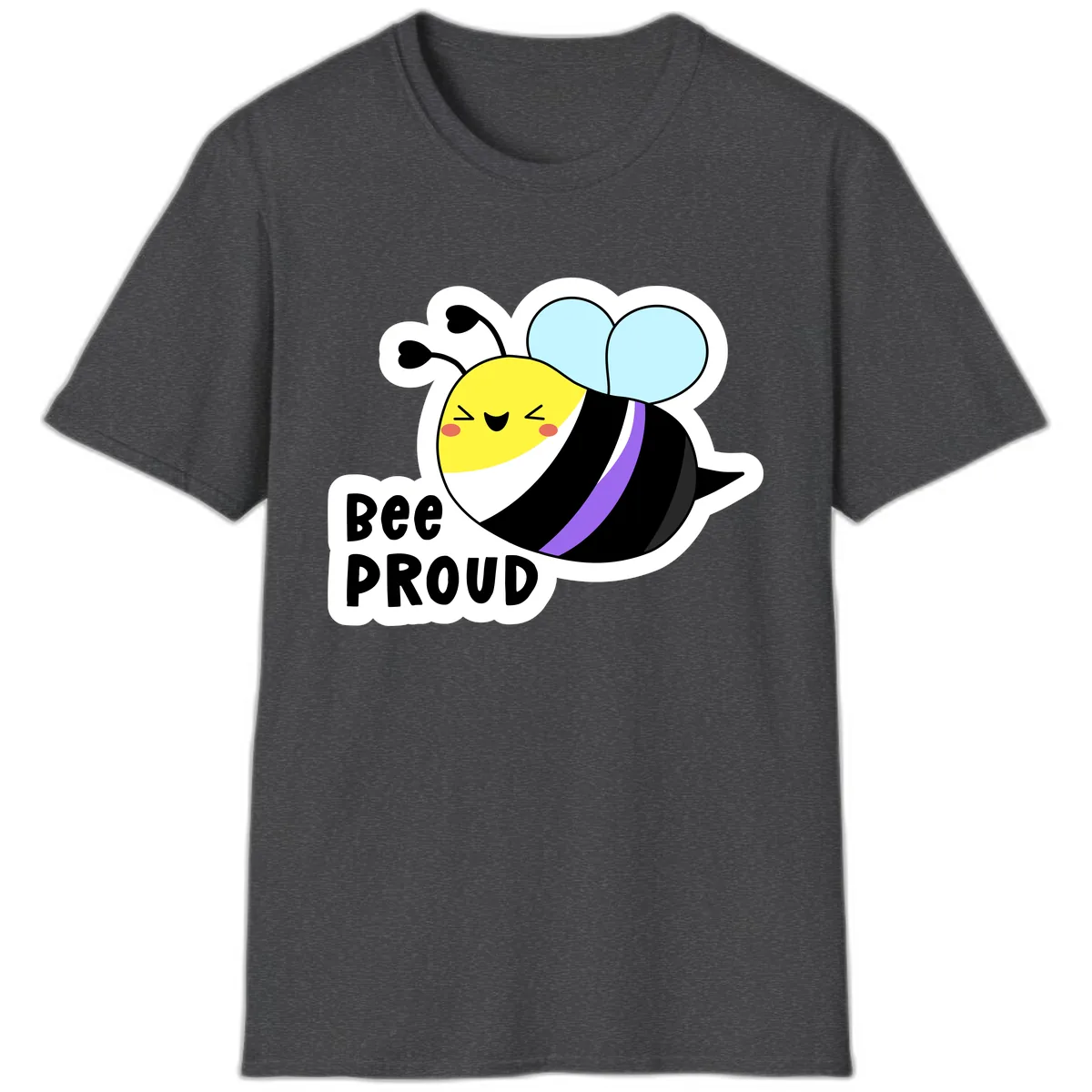 Bee Proud T-Shirt in Dark Heather